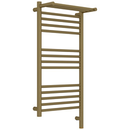 Полотенцесушитель электрический Сунержа Богема 3.1 с полкой П14 400x920 мм 032-6007-8040 R, золото матовое - фото 