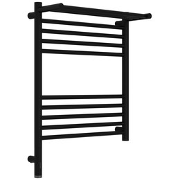 Полотенцесушитель электрический Сунержа Богема 3.1 с полкой П10 500x720 мм 31-6006-6050 L, чёрный матовый - фото 
