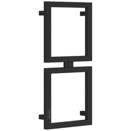 Полотенцесушитель электрический Сунержа Этюд П4 300x690 мм 31-0844-6030 L, чёрный матовый - фото 