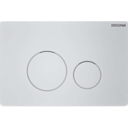 Кнопка смыва Grossman Style 700.K31.05.01M.01M, белый матовый - фото 
