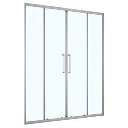 Душевая дверь Loranto 150 см CS-AB04GG-150, серый матовый/прозрачное - фото 