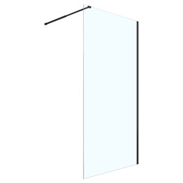 Душевая перегородка Loranto Walk-in 70 см CS-W04B-70 (стекло 8 мм) чёрный матовый/прозрачное - фото 