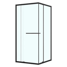 Душевое ограждение Azario Monako 90x90 см AZ-L47-90-MB-CL, чёрный матовый/прозрачное - фото 