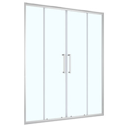 Душевая дверь Loranto 150 см CS-AB04C-150, хром/прозрачное - фото 