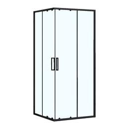 Душевое ограждение Loranto NEO 90x90 см CS-21809-90B, чёрный/прозрачное - фото 