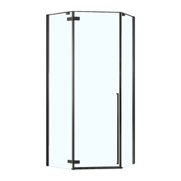 Душевое ограждение Loranto Neo 100x100 см CS-22107-100B (стекло 8 мм) чёрный/прозрачное - фото 