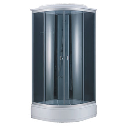 Душевая кабина Loranto 98x98 см CS-881EA26TM/B-100, хром/тонированное - фото 