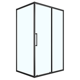 Душевое ограждение Loranto 120x90 см CS-AB02B-129, чёрный матовый/прозрачное - фото 