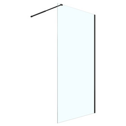 Душевая перегородка Loranto Walk-in 120 см CS-W04B-120 (стекло 8 мм) чёрный матовый/прозрачное - фото 