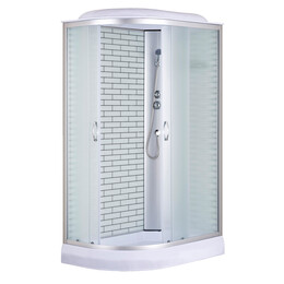 Душевая кабина Loranto 120x80 см CS-66120-13R FW 120, хром/матовое - фото 