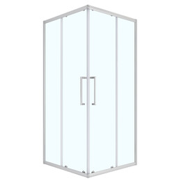 Душевое ограждение Loranto 100x100 см CS-AB01S-100, сатин/прозрачное - фото 