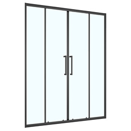 Душевая дверь Loranto 150 см CS-AB04B-150, чёрный матовый/прозрачное - фото 