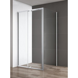 Душевое ограждение Cezares 130-140х100 см VARIANTE-AH-1-130/140-100-C-Cr, хром/прозрачное - фото 