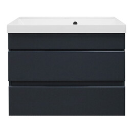 Тумба подвесная с раковиной Azario Эстима 70 см CS00094588, графит - фото 