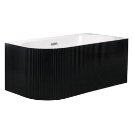 Ванна акриловая Azario LAGO BLANCO BLACK 170x75 см AZ-6724-1CRB 17075 R с каркасом, чёрный матовый - фото 