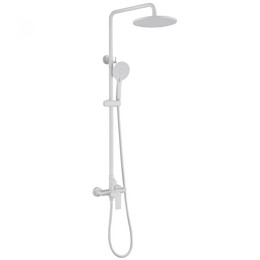 Душевая стойка Abber Weiss Insel AF8020FWL, белый матовый - фото 