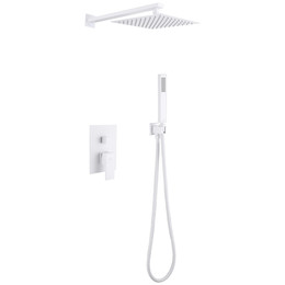 Душевая система для душа Abber Daheim AF8219W (со скрытой частью) белый матовый - фото 