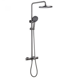 Душевая стойка с термостатом Abber Thermostat AF8516NGL, никель - фото 