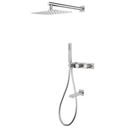 Душевая система для ванны Abber Rund AF8717SP (со скрытой частью) сатин - фото 