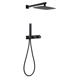 Душевая система для душа Abber Rund AF8718B (со скрытой частью) чёрный матовый - фото 