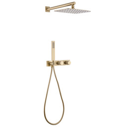 Душевая система для душа Abber Rund AF8718G (со скрытой частью) золото матовое - фото 