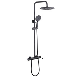 Душевая стойка Abber Emotion AF8816BL, чёрный матовый - фото 