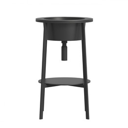 Раковина с консолью Abber Bequem 50 см AC2130MB, чёрный матовый - фото 