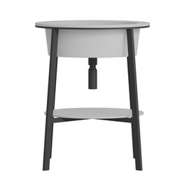 Раковина с консолью Abber Bequem 70 см AC2131MW, белый матовый - фото 