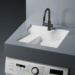 Раковина над стиральной машиной ABBER Rechteck 55 см AC2224L - фото 