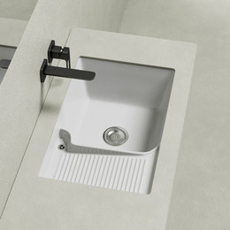 Раковина над стиральной машиной ABBER Rechteck 54 см AC2225L - фото 