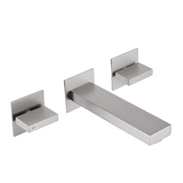 Смеситель для раковины настенный Abber Daheim AF82122SP (со скрытой частью) сатин - фото 