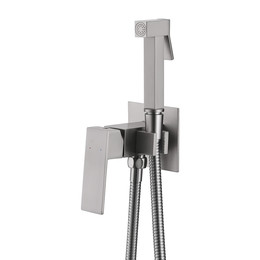 Набор для гигиенического душа Abber Daheim AF8226SP (со скрытой частью) сатин - фото 