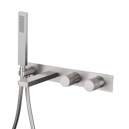 Смеситель для ванны Abber Rund AF8730SP (со скрытой частью) сатин - фото 