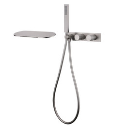 Смеситель для ванны Abber Rund AF8731SP (со скрытой частью) сатин - фото 