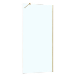 Душевая перегородка Azario Walk-in 120 см AZ-251-120-BGL-CL (стекло 8 мм) золото брашированное/прозрачное - фото 