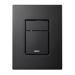 Кнопка смыва пневматическая Abber AC0123MB, чёрный матовый - фото 