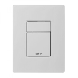 Кнопка смыва пневматическая Abber AC0123MW, белый матовый - фото 