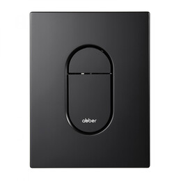 Кнопка смыва пневматическая Abber AC0124MB, чёрный матовый - фото 
