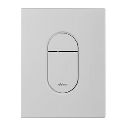Кнопка смыва пневматическая Abber AC0124MW, белый матовый - фото 