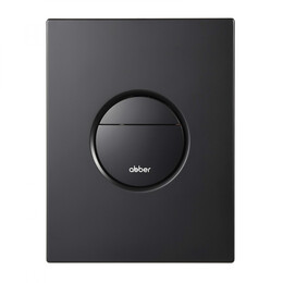 Кнопка смыва пневматическая Abber AC0126MB, чёрный матовый - фото 
