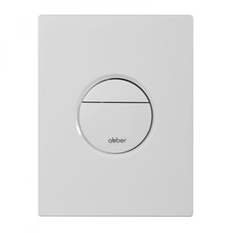 Кнопка смыва пневматическая Abber AC0126MW, белый матовый - фото 