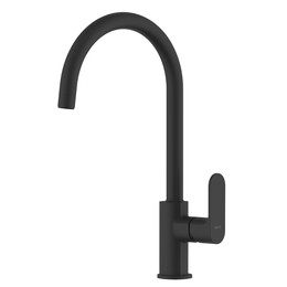 Смеситель для кухни Aquatek Альфа AQ1982MB, чёрный матовый - фото 