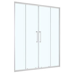 Душевая дверь Loranto 160 см CS-AB04S-160, сатин/прозрачное - фото 