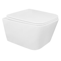 Унитаз подвесной безободковый Azario TALAS AZ-87268 с тонкой крышкой микролифт - фото 