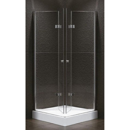 Душевое ограждение Cezares 80х80 см ELENA-W-AS-2-80-C-Cr, хром/прозрачное - фото 