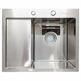 Кухонная мойка Gerhans 58х48см K35848-R 3 мм, чаша справа, нержавеющая сталь, Цвет производителя: нержавеющая сталь - фото 