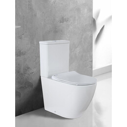 Унитаз-компакт безободковый Azario Grado AZ-2141 с крышкой микролифт - фото 