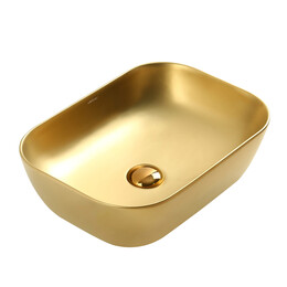 Раковина-чаша Abber Rechteck 46 см AC2200MMG, золото матовое - фото 