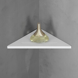 Полка угловая ABBER Stein AS1652, цвет белый матовый - фото 