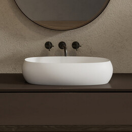 Раковина-чаша Abber Stein 58 см AS2632, белый матовый - фото 